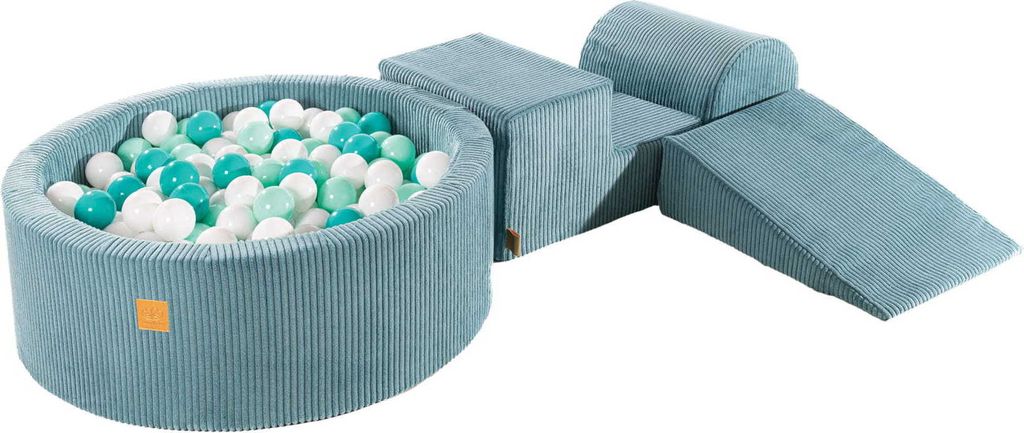 Penové stavebné kocky pre deti s bazénom na loptičky – Obrázok produktu 