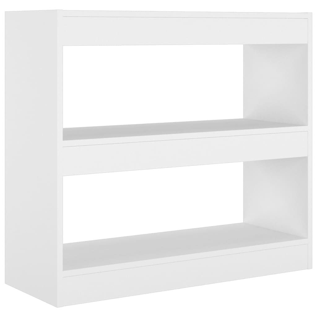 vidaXL Bibliothèque/séparation de pièce blanc 80x30x72 cm Image du produit 