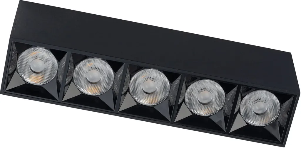 Projecteur de Plafond LED Noir 20W MIDI pour un Éclairage Moderne