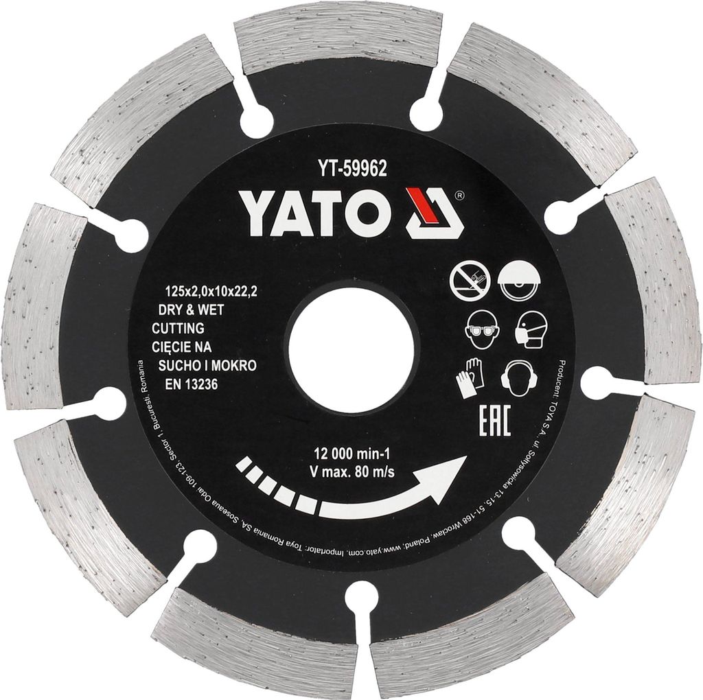 Yato 125Mm Segmentierte Diamantklinge Yt-59962