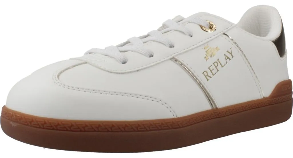 Basket Replay Pyper Jr 7b Blanche pour Enfant - Sneaker Modèle Original