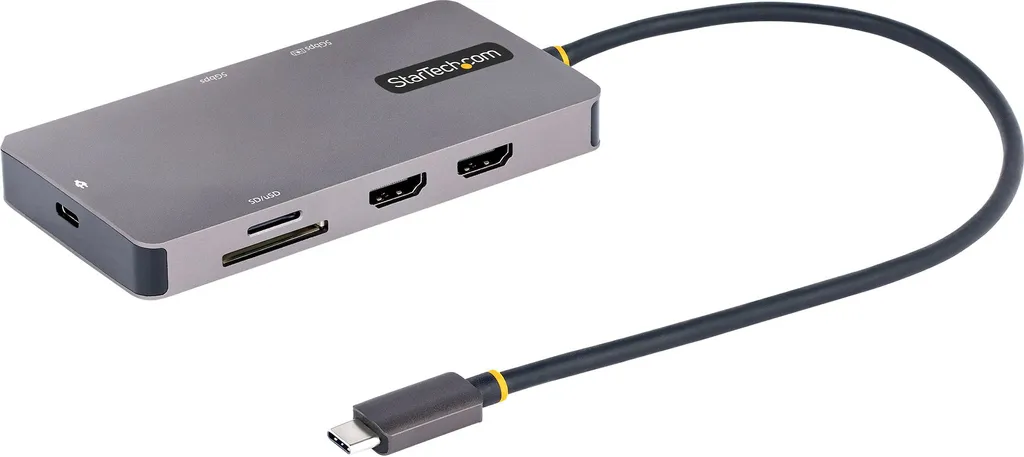 StarTech.com Adaptateur USB C Multiport Double HDMI 4K 60Hz 100W PD