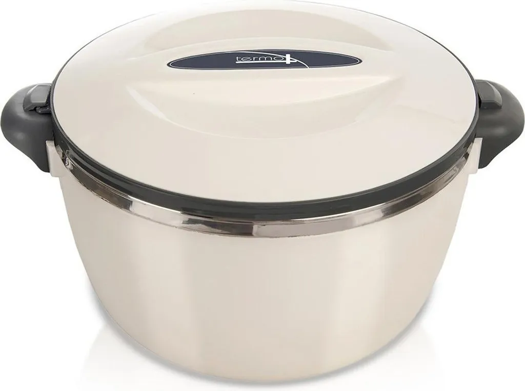 Orion Contenitore Termico 3,5L Crema - Porta Vivande Acciaio Inox