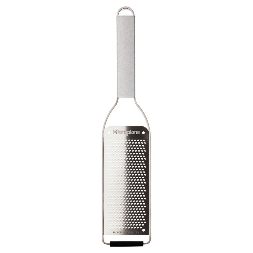 Microplane 59004, Flache Reibe, Grau, Edelstahl, Edelstahl, Produktbild 
