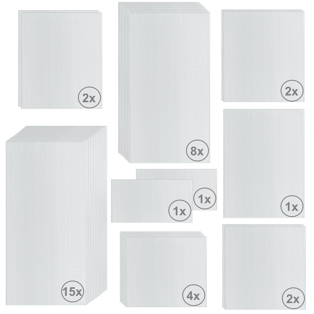 Zelsius Hohlkammerstegplatten Set 36-teilig | 6 mm Ersatz Produktbild 