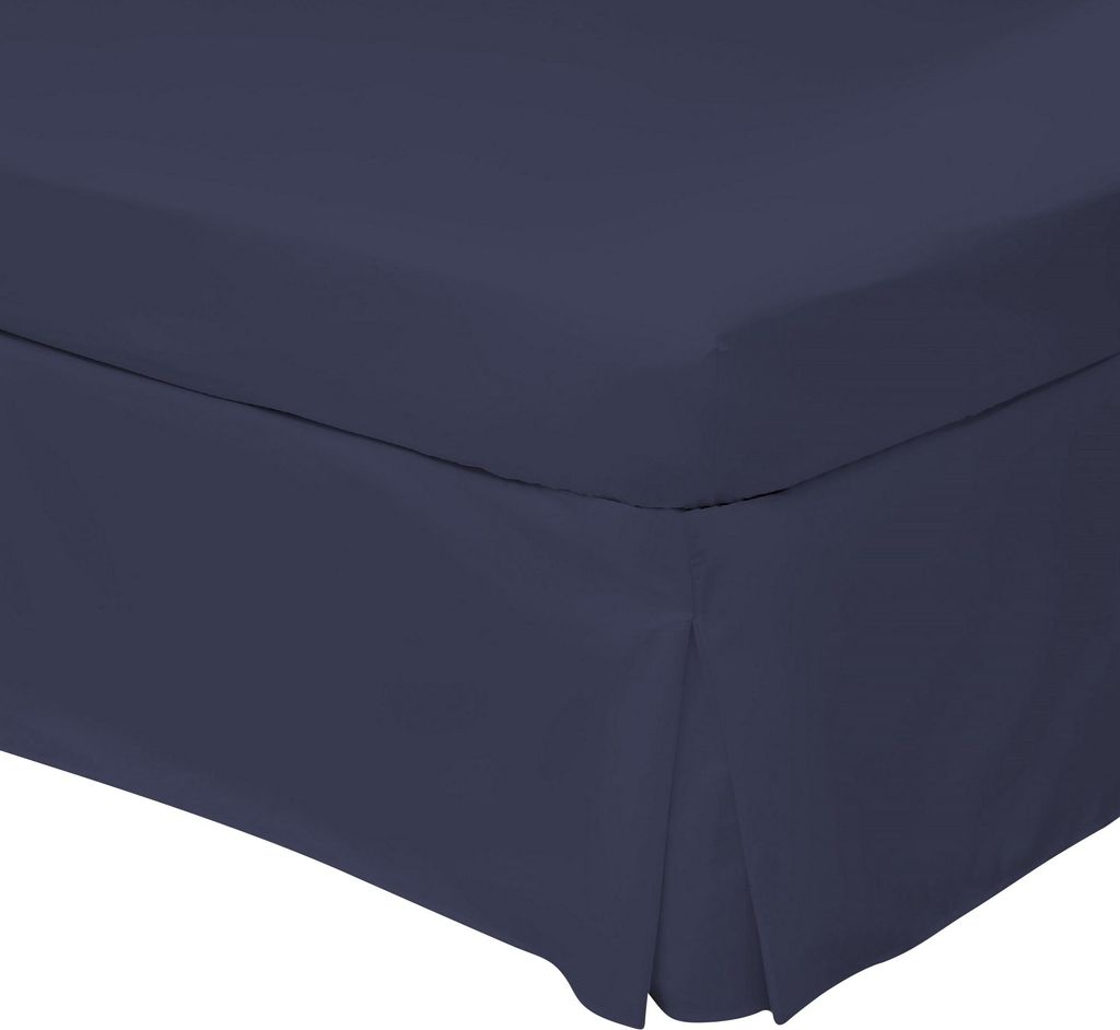 Belledorm - Plattform-Volant, Perkal BM179 (Kingsize) (Marineblau)