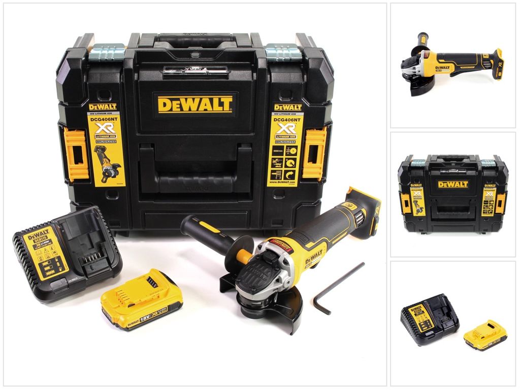 Smerigliatrice angolare a batteria DeWalt DCG 406 D1 18V Immagine del prodotto 