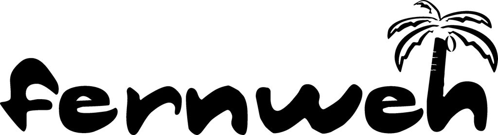 FERNWEH - Palme - Sticker - Urlaub - Autoaufkleber - fern weh - fernweh - Sehnsucht - Kfz-Aufkleber