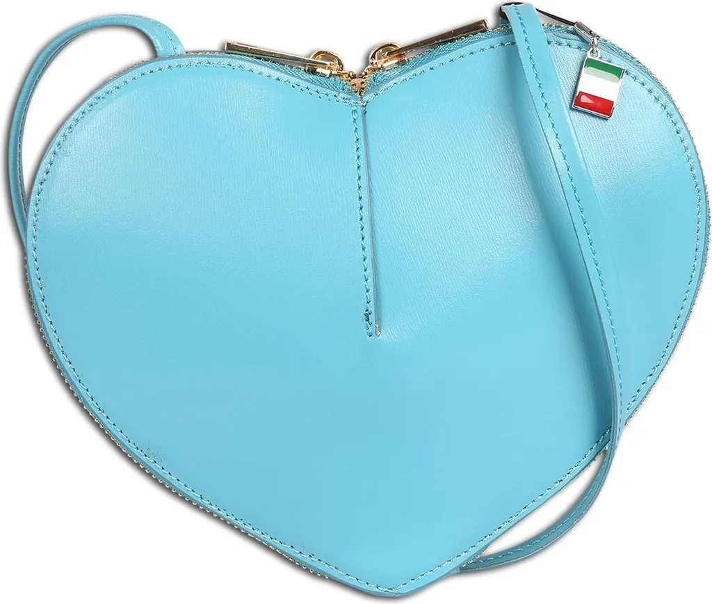Sac bandoulière cuir turquoise : finis les sacs lourds et ternes