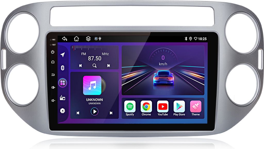 CarPlay Android Auto Autoradio per VW Tiguan 5N (2007-2016) Immagine del prodotto 