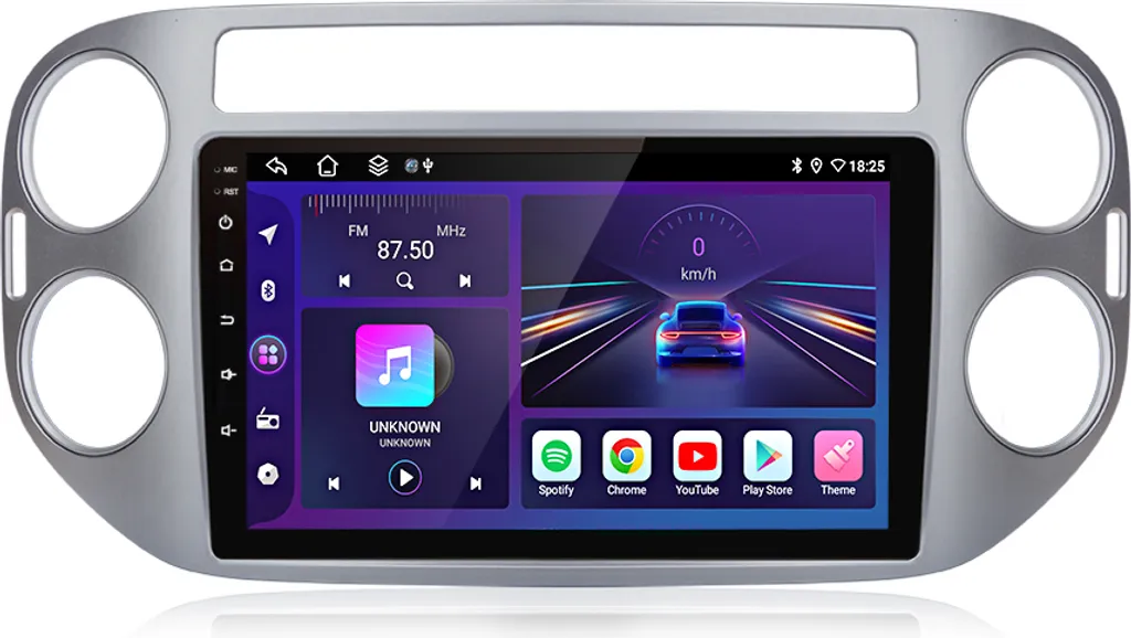 Sistema Navigazione VW Tiguan Android 15 CarPlay 64GB Bluetooth