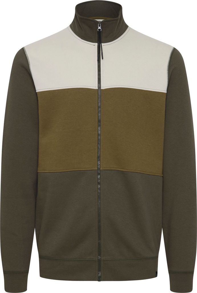 Blend BHBlock Herren Sweatjacke Cardigan Jacke mit Stehkragen und Reißverschluss Color Block Design