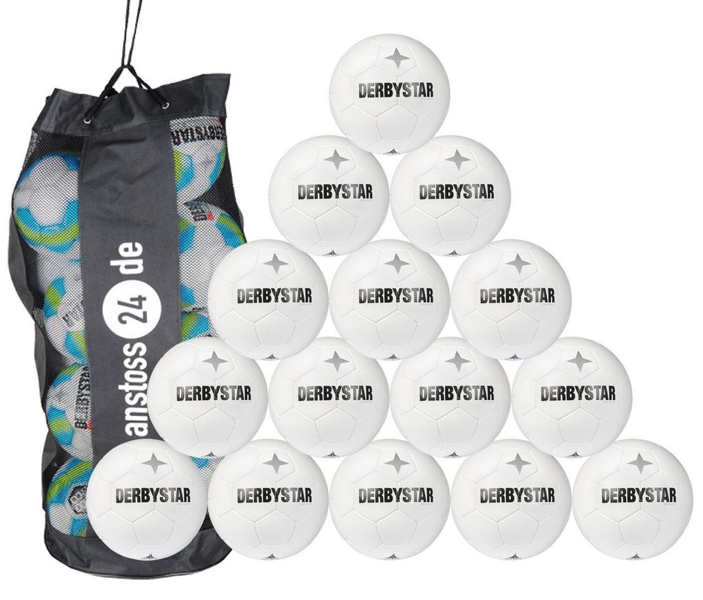 Ballset DERBYSTAR Trainingsball - BRILLANT TT CLASSIC inkl. Ballsack 15 Bälle