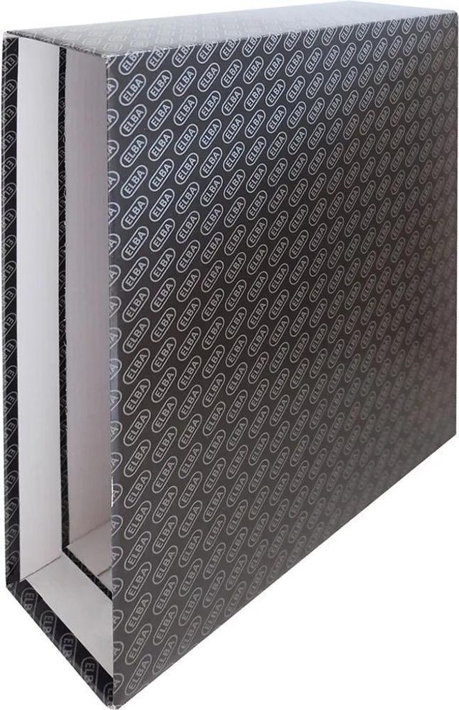 Elba Aktenbox A4-format Breiter Rücken Silber Silber One Size