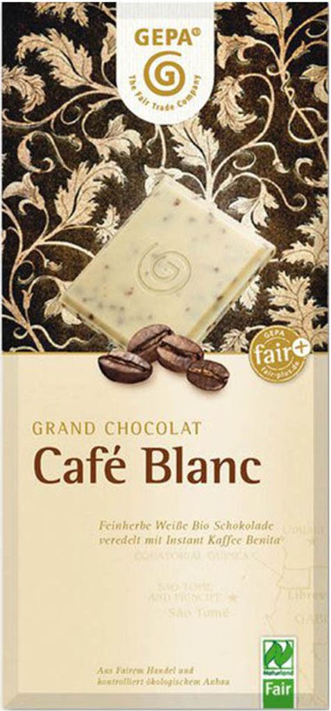 Gepa  Grand Chocolat Café Blanc (100 g) Produktbild 