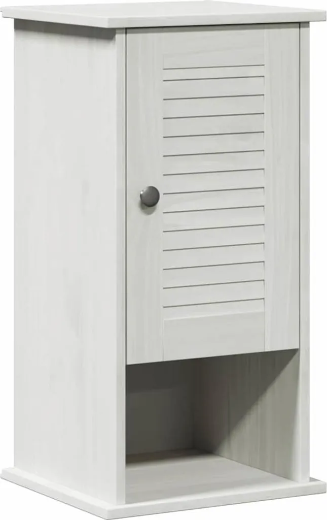 Mobiletto Bagno SYFAX™ VIGO 37cm Bianco Antico Legno Massiccio