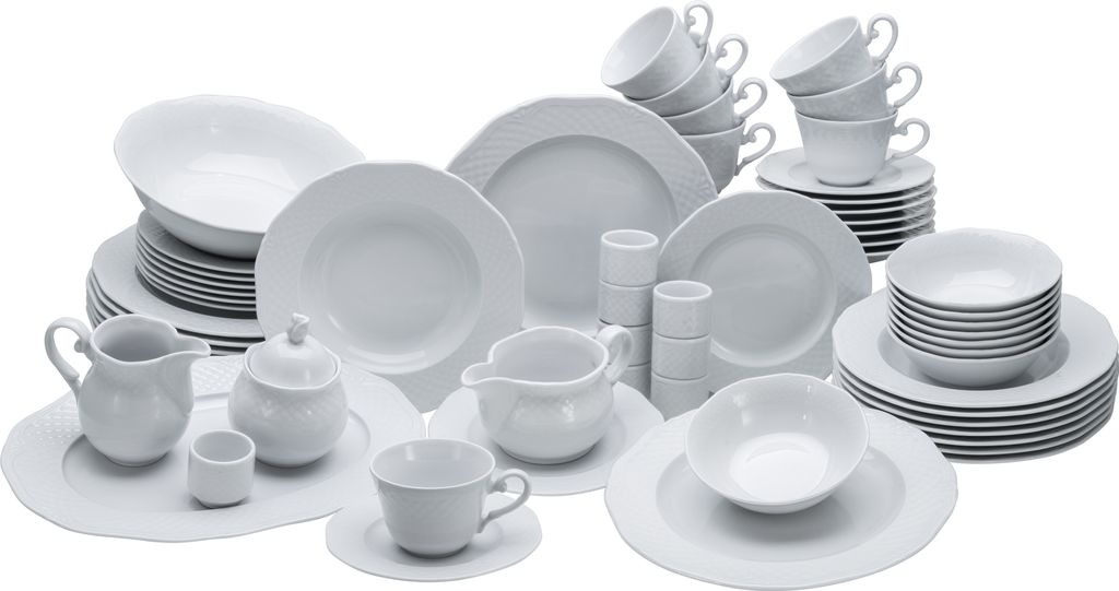 CreaTable, 16072, Arianne White, Kombinovaný servis 61 ks, Obrázok produktu 