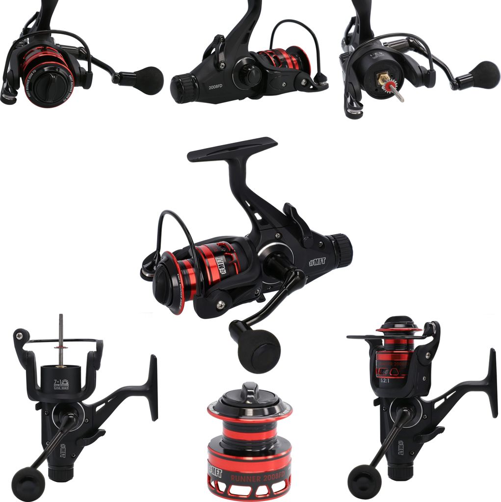 MIKADO MFT RUNNER 4008 Freilaufrolle Methodfeeder Angelrolle 362g/5.2:1/Lager 7