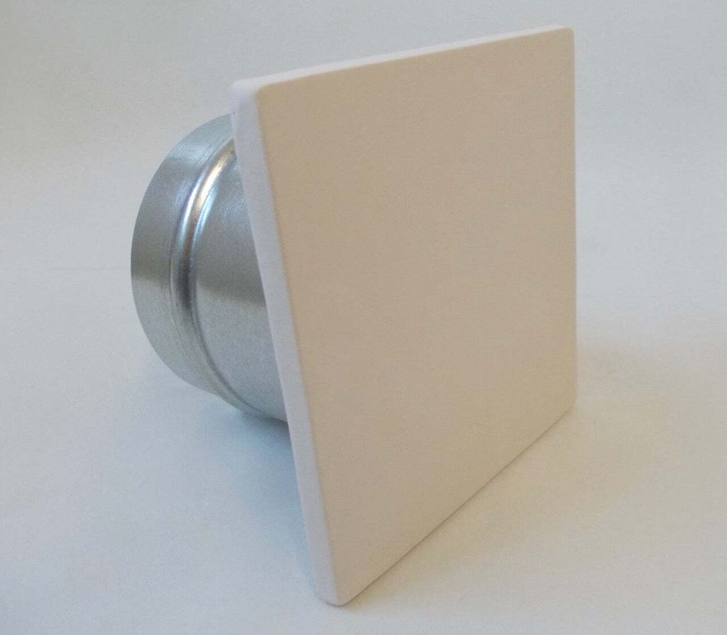 Keramik Reinigungsbuchse quadratisch „14 x 14 cm“ mit runder Einbauhülse