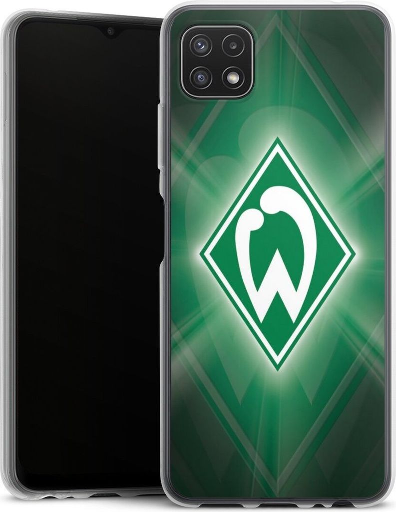 DeinDesign Handyhülle für Samsung Galaxy A22 5G Silikon Hülle Case Smartphone Schutzhülle Offizielles Lizenzprodukt SV Werder Bremen Wappen