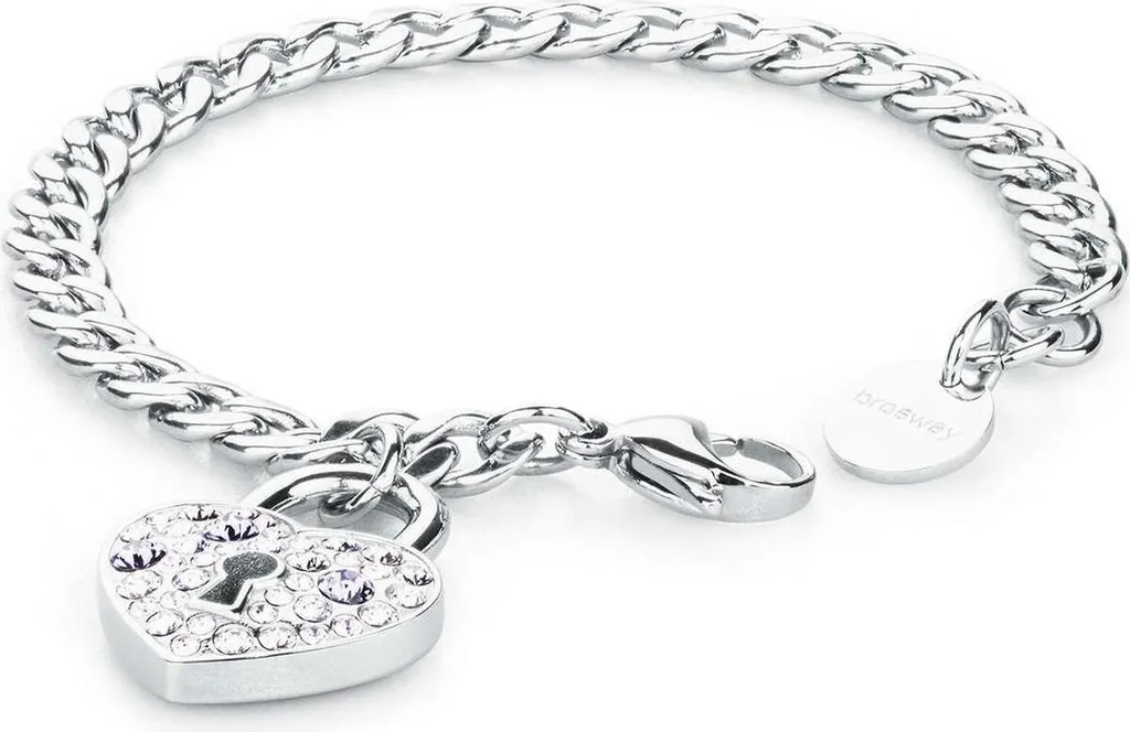Bracelet Jonc pour Femme en Argent Rhodié - Bijou de Poignet Brosway