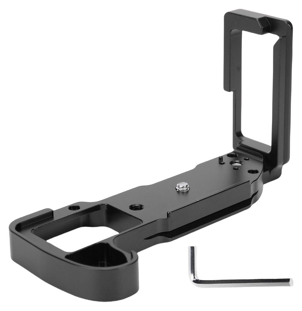 Schnellwechsel-L-Platte, passend für X-H1-Kamera, vertikale QR-Halterung aus Aluminiumlegierung mit 1/4 Zoll Schraubenloch, Schwarz