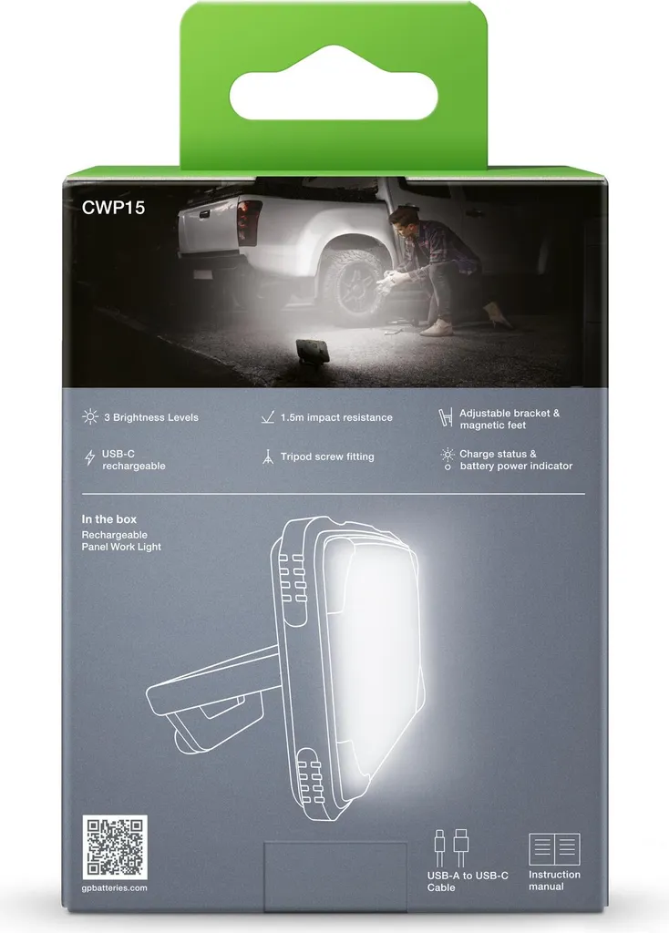 Lampe de travail LED ultra puissante CWP15 avec fonction Powerbank
