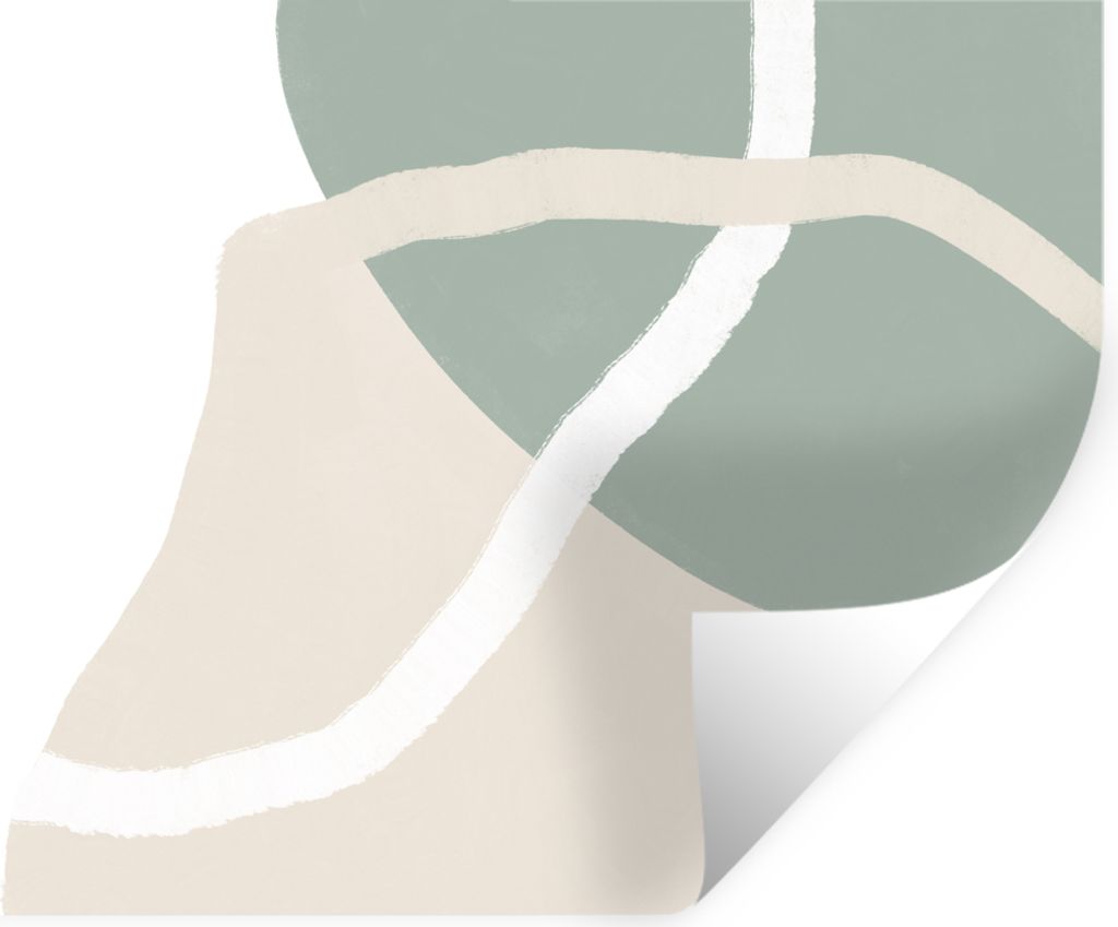 MuchoWow Wandtattoo Wandsticker Wandaufkleber Minimalismus - Pastell - Gestaltung 40x30 cm Selbstklebend und Repositionierbar - Faltenfrei