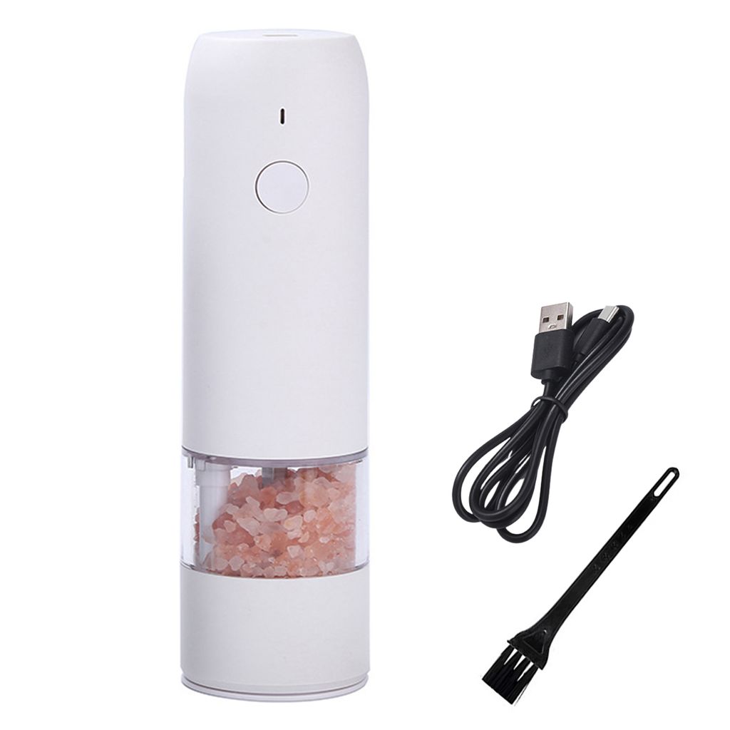 1 Set 35g Elektrische Mühle USB Aufladbare Einstellbare Grobheit Nachfüllbare Elektrische Salz Und Pfeffermühle Küche Gadget