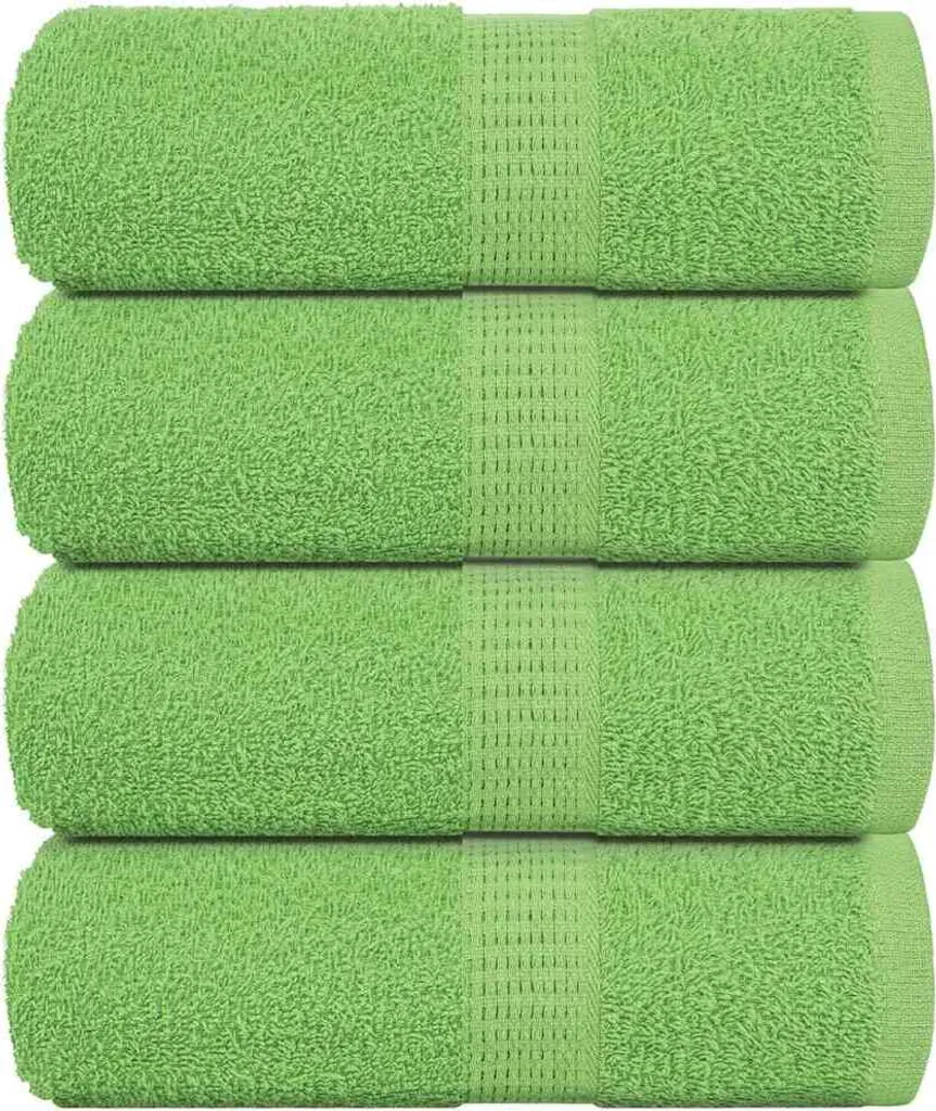 4 Salviette FROGN 30x30 cm Verde Mela 360 g/m² Cotone Verace