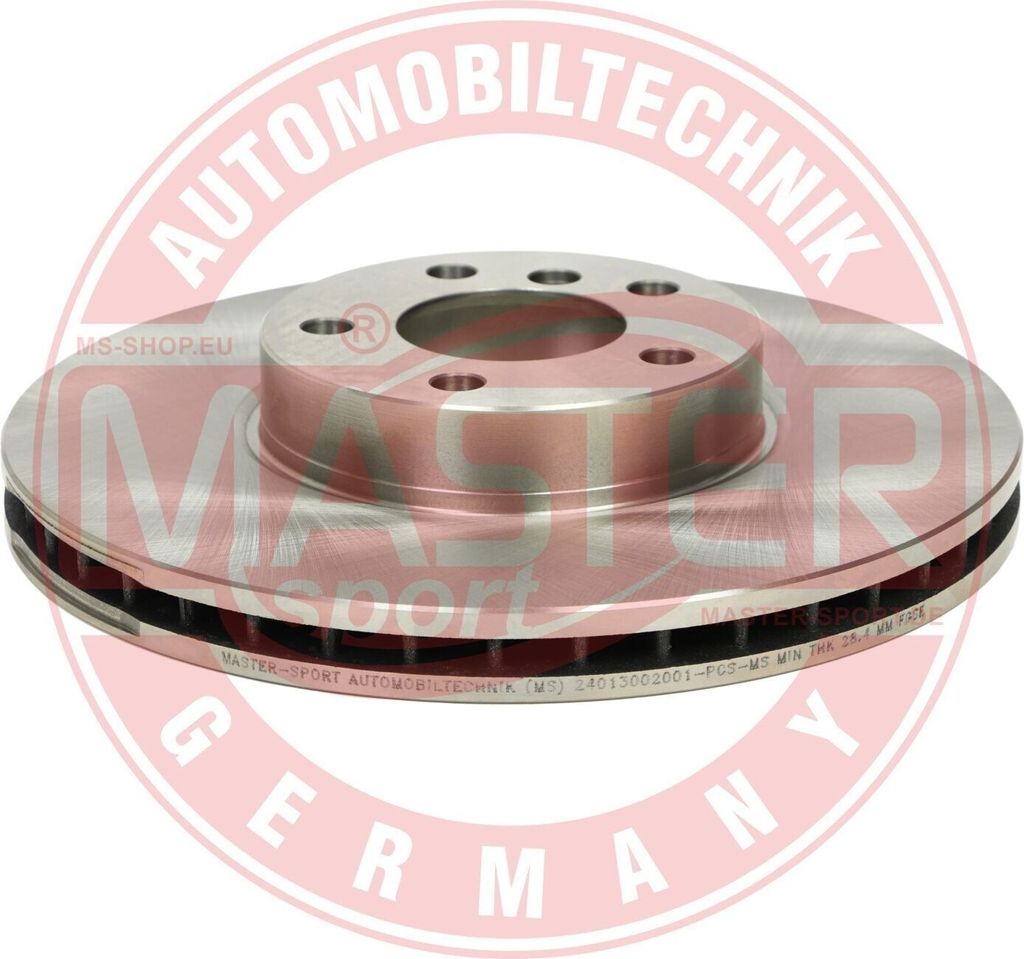 MS 24013002001-PCS-MS Bremsscheibe (1x Stück) Vorderachse für BMW X5 (E70)
