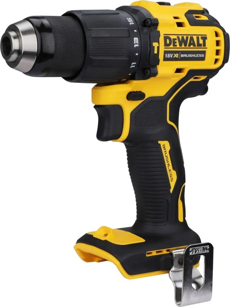 Perceuse Visseuse DEWALT DCD709N-XJ Compacte avec Mandrin Sans Clé 13mm - 18