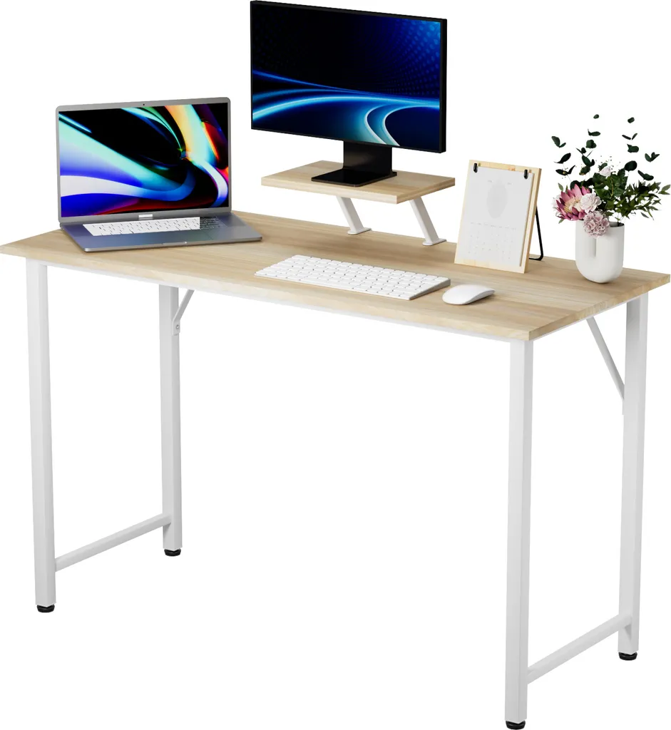 Table d'ordinateur en MDF 100x50cm - Bureau Moderne et Compact S-100