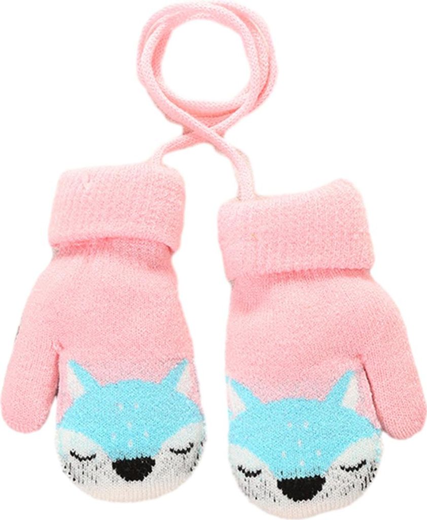 Winterwarme, elastische Strick-Schneehandschuhe für Kinder, Magic Skihandschuhe für Kinder