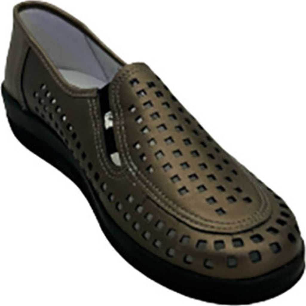 Slipper für Damen Slowlies Nappaleder 430 Gold (Größe 42)