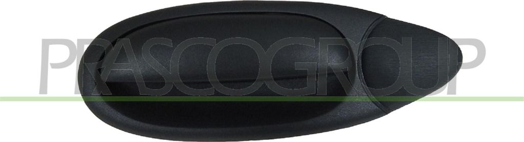 PRASCO FT7158102 Türgriff Hinten Links für FIAT MULTIPLA (186) Schwarz