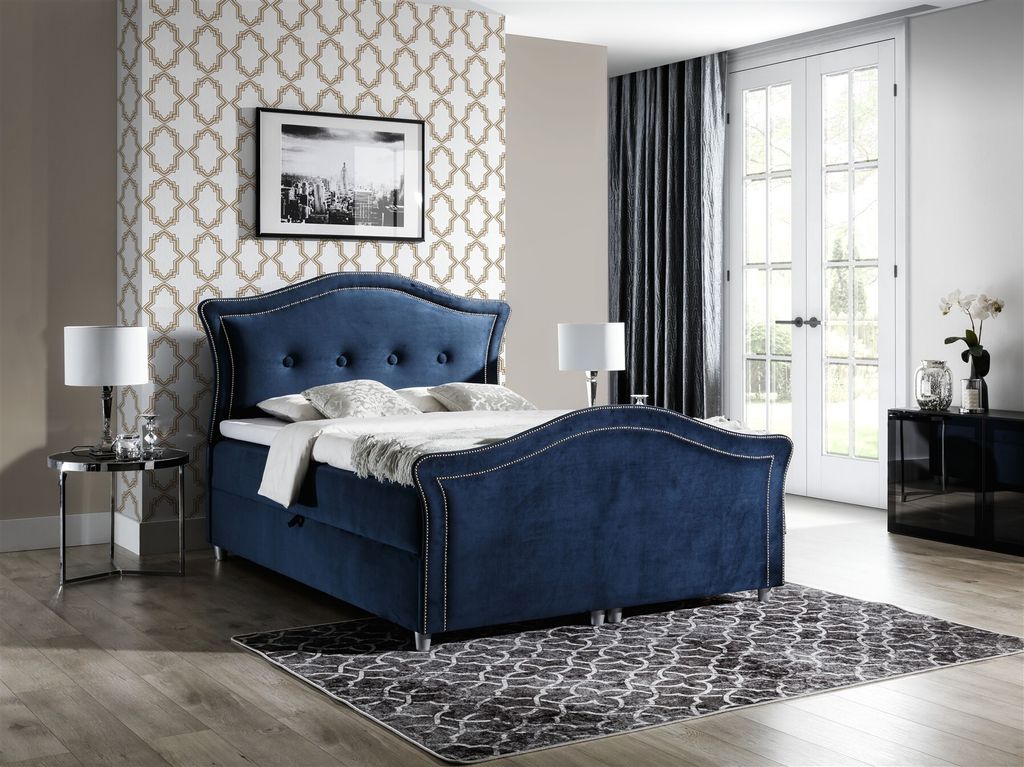 Boxspringbett Schlafzimmerbett BARIS 140x200cm in div. Farbvarianten
