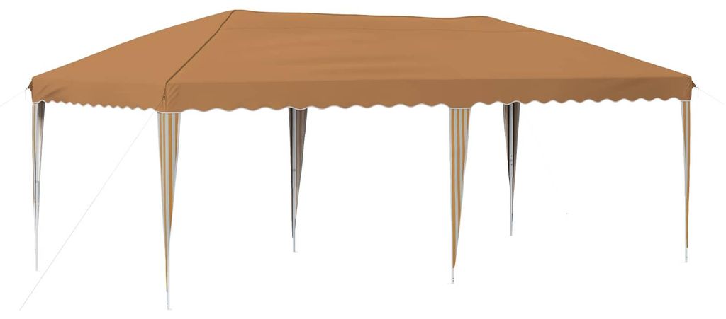 Pop-up Partyzelt 575 x 290 x 245 cm Beige