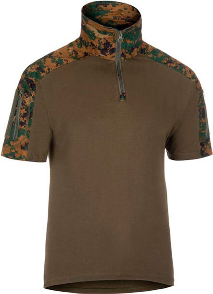 Invadergear Combat Kurzarm-t-shirt Braun XL Mann Braun XL