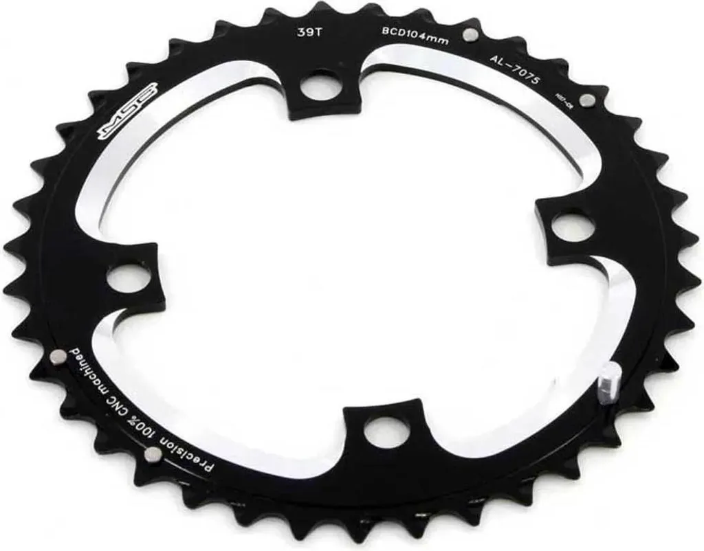Plateau 104 BCD 39T Anti-Usure en Alu 7075 pour Pédalier 4 Branches