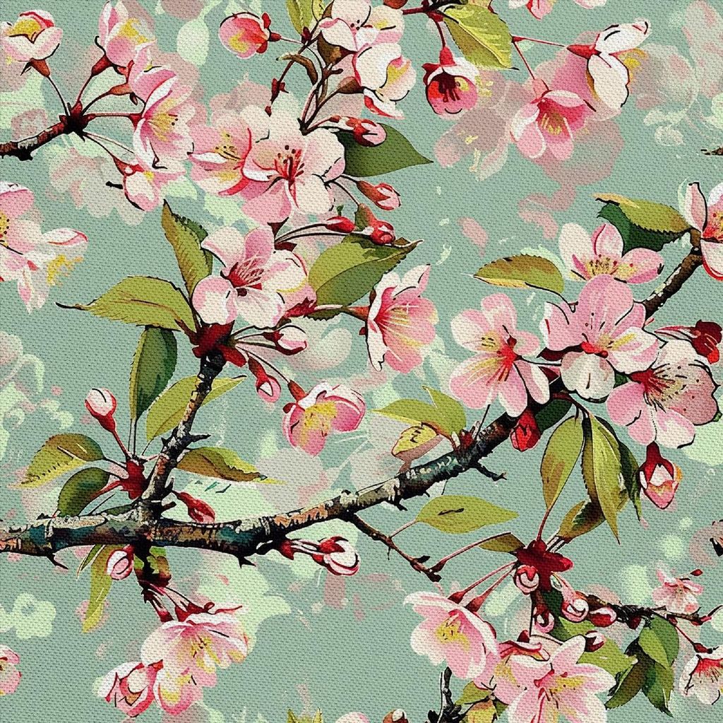 OUTDOOR DEKOSTOFFE OXFORD - Motiv Frühling I DX7425