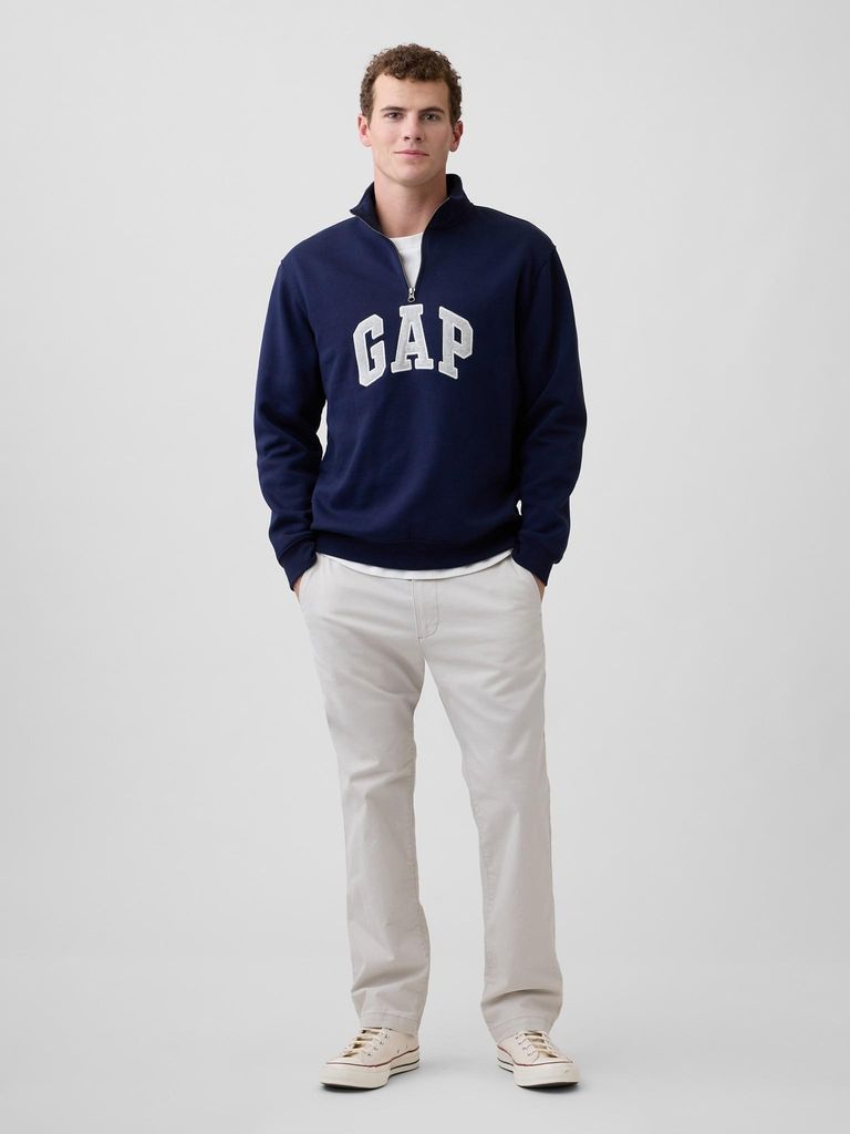 GAP Khakifarbene, gerade geschnittene Flex-Hose 36X32