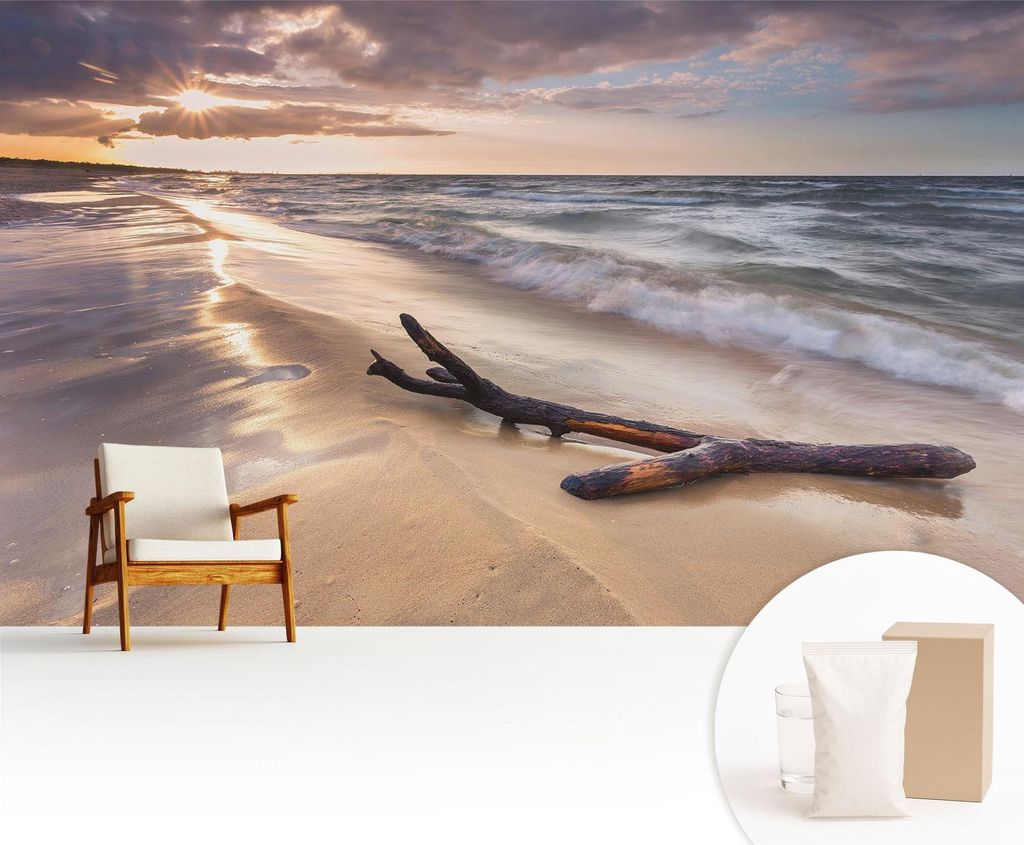 Fototapete - 416x254 cm - Tapete - Wandtapete - Wandbilder - Dekofolie - Tapete Folie - Wand - Dekoration - Wohnzimmer - Weststrand