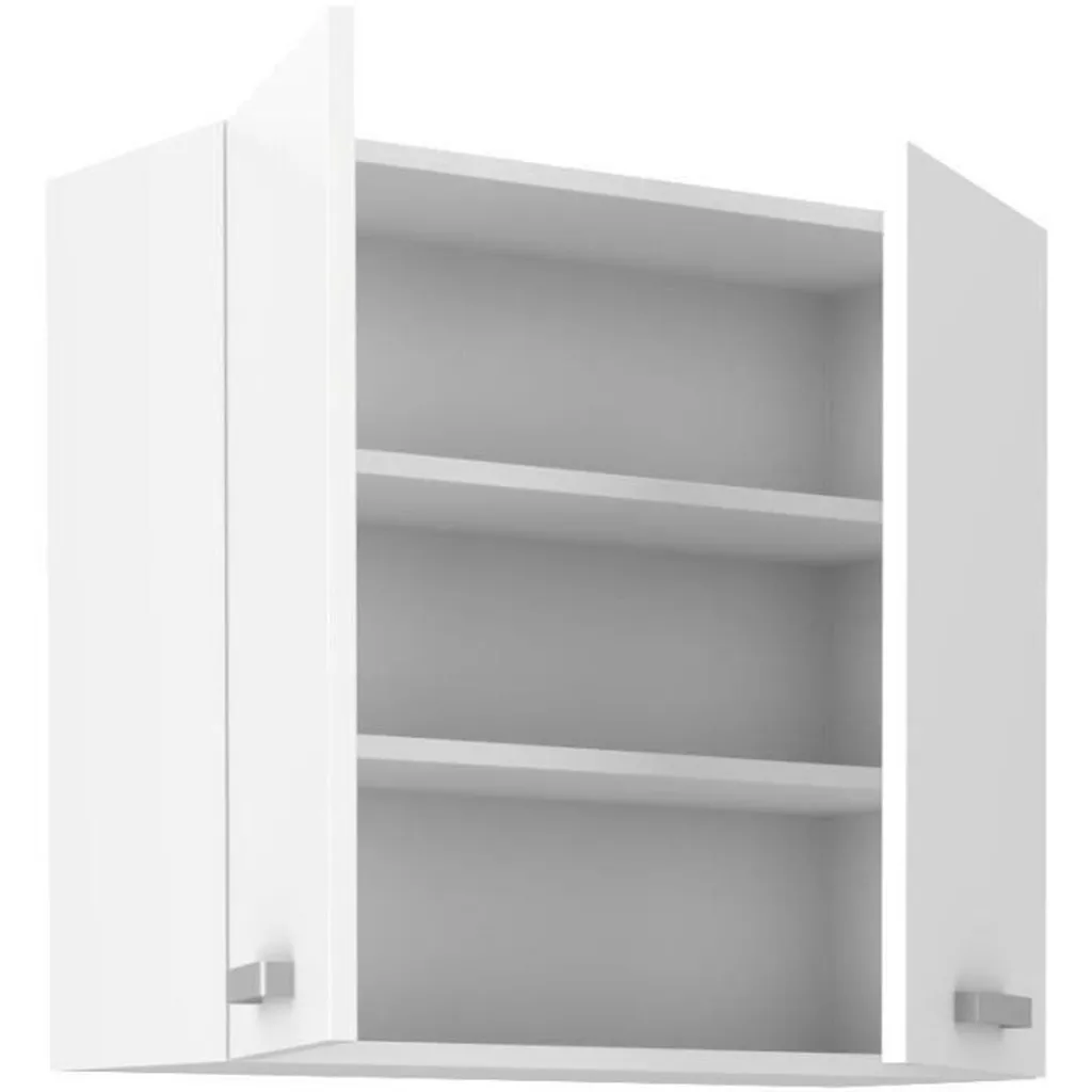 Rangement bureau ATLAS blanc 2 portes - Solution gain de place - 2