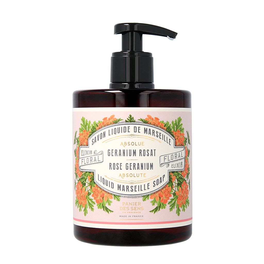 Panier des Sens Rose Géranium Liquid Marseille Soap 500 ml W