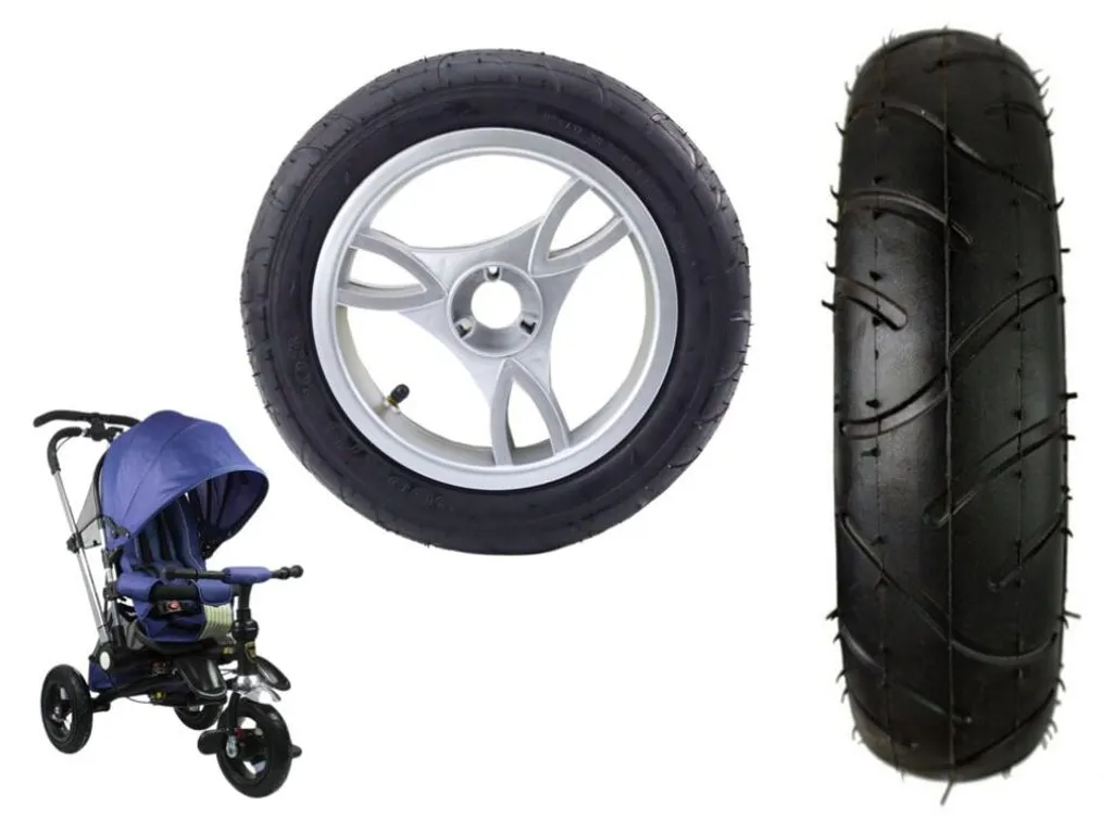 Roue avant gonflable avec pneu en caoutchouc pour chariot série PRO 700