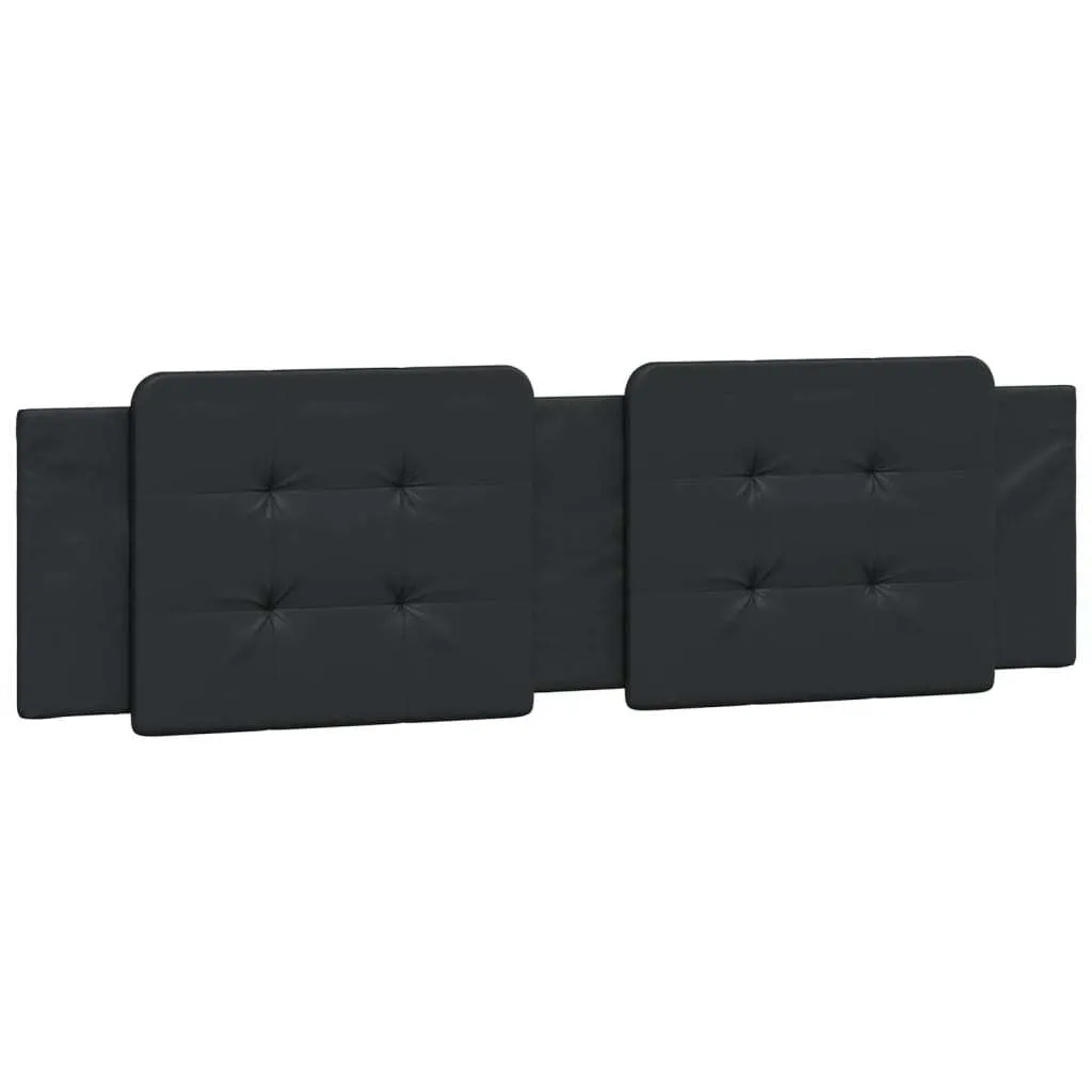 Testiera Letto Imbottita Zadar SYFAX™ 180 cm Similpelle Nera Luxury