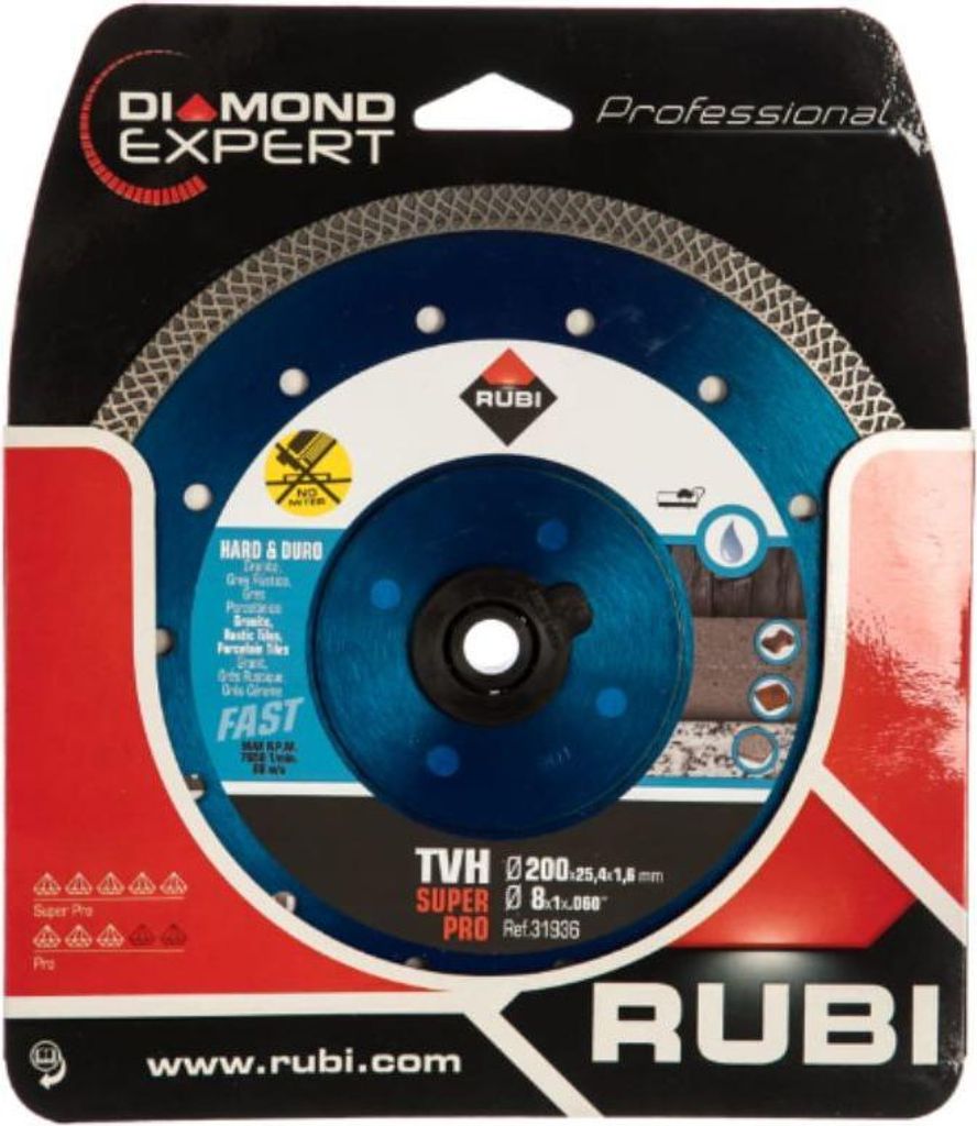 Rubi Diamond Disc Superpro 2O0/25,4Mm Tvh Wet Image du produit 