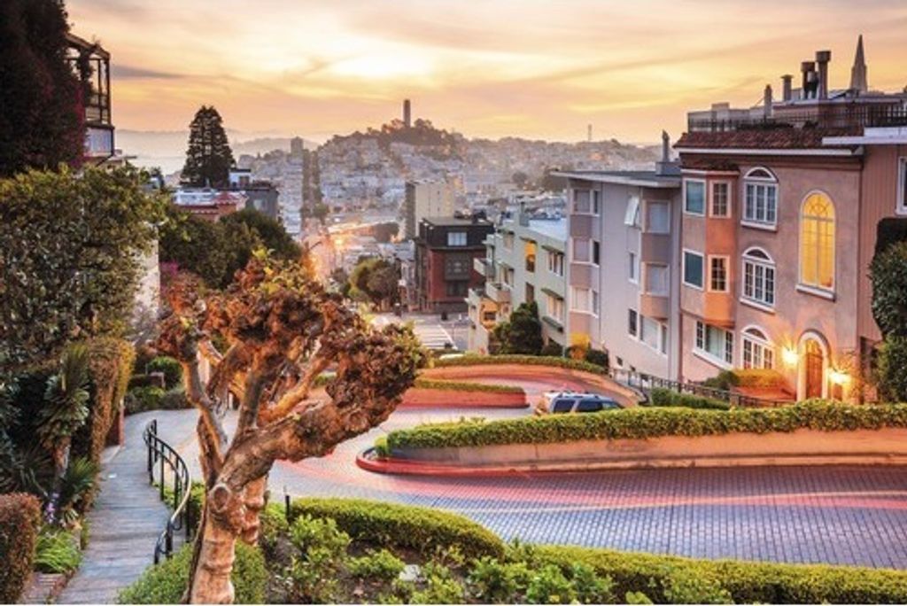 Papermoon VLIES Fototapete, Digitaldruck, Lombard Street in San Francisco (367)
