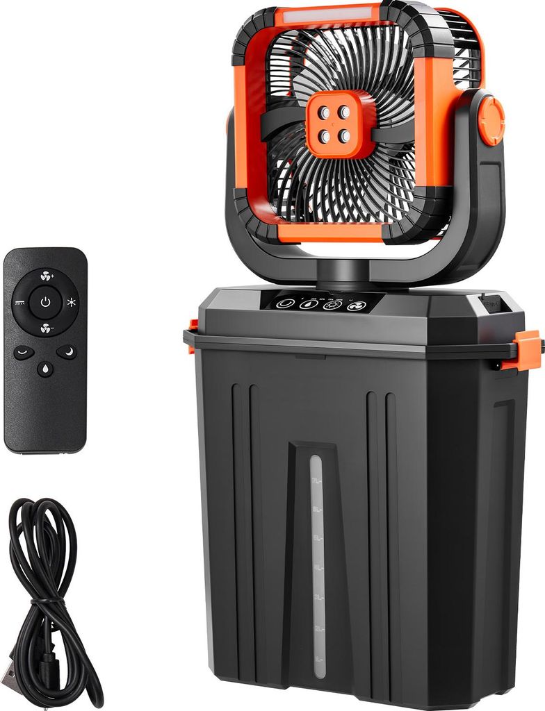 SucceBuy Akku Camping Ventilator mit 2400 U/min Motor, Produktbild 